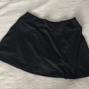 CAbi Black Skirt with attached shorts. Medium.